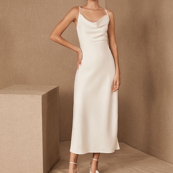 Sachin Babi BHLDN Cali Satin Midi Slip Dress - Picture 2 of 12